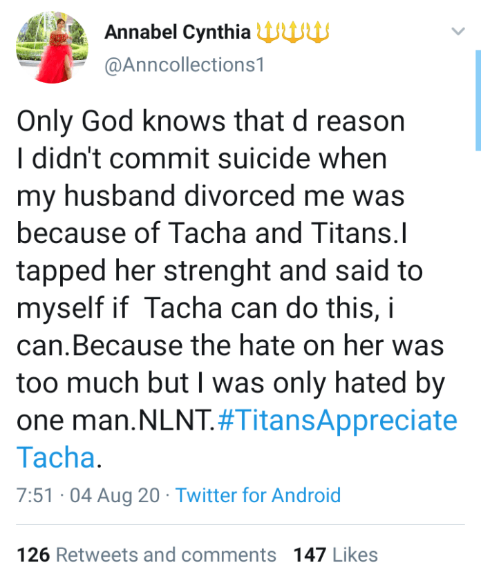Tacha saved a fan