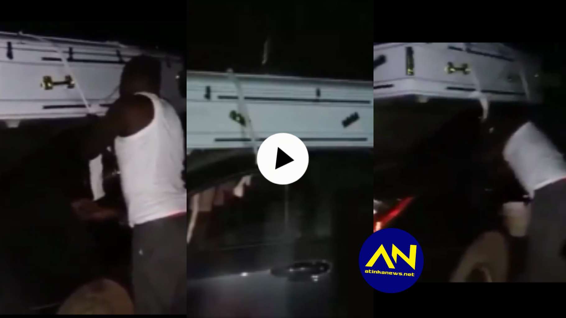 Man arrested for carrying white Coffin at midnight