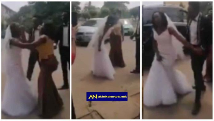 Brides flees from church