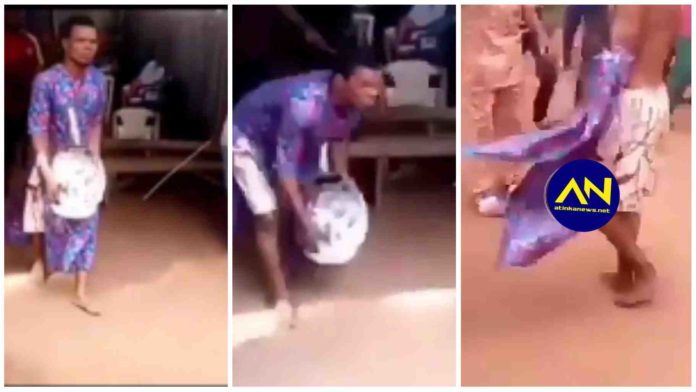 Nigerian Pastor flogged for keeping Juju