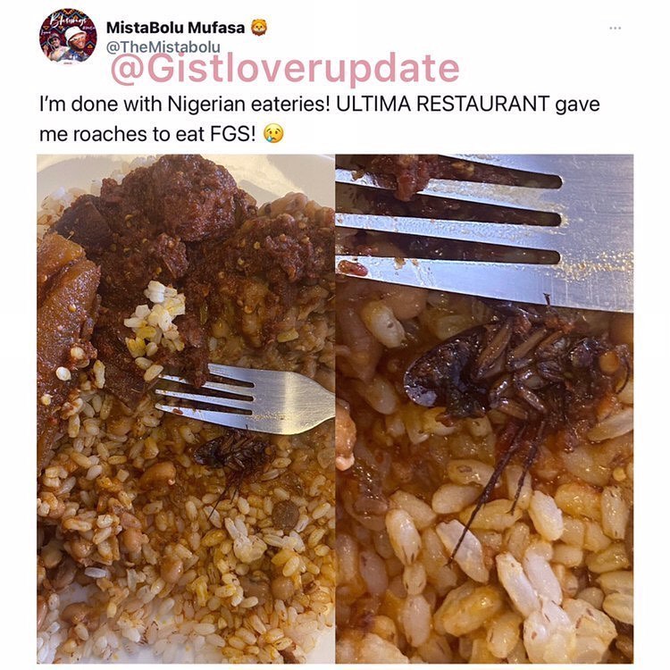 Man reveals what he found in his food