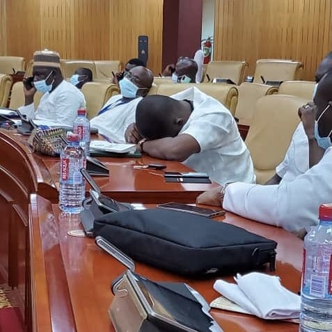 NPP MP’s sleeping in parliament 