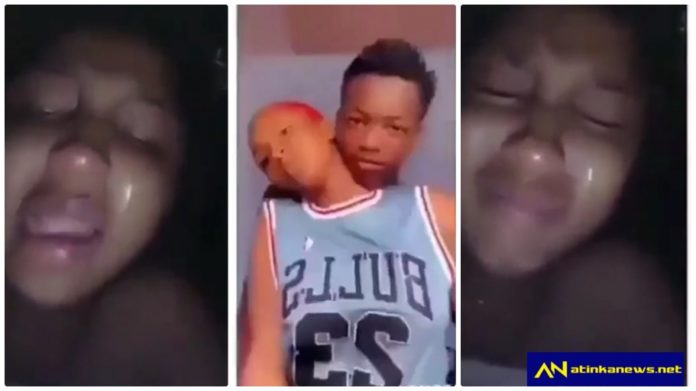 Ended in premium tears; Pretty lady cries uncontrollable after being dumped by her boyfriend [video]