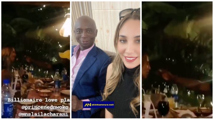 Ned Nwoko captured putting food in the mouth of his wife