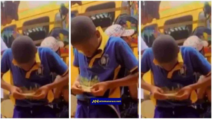 13 years boy caught on camera rolling weed to smoke