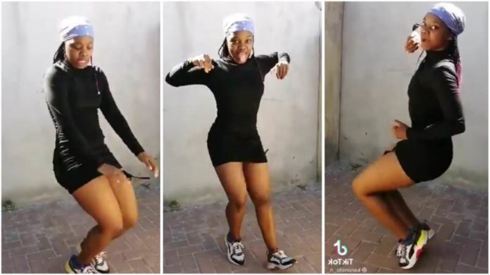 Pretty lady hijack Twitter with wild video of her rolling her waist