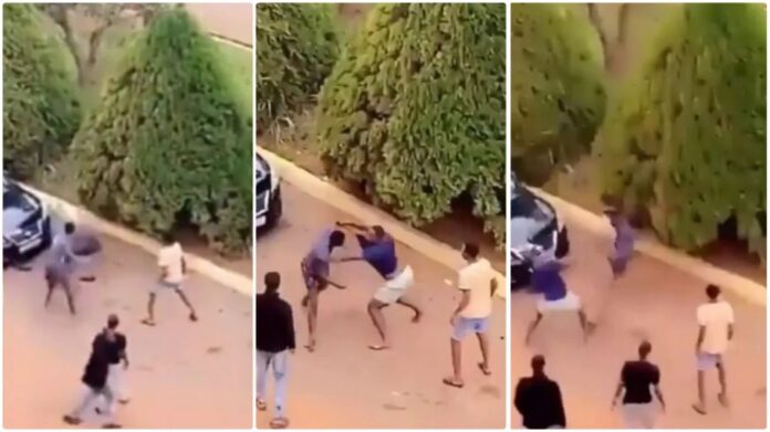 2 KNUST boys exchange kicks and blows over Level 100 girl