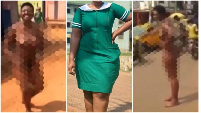 Beautiful Nurse runs mad after divorcing her old farmer husband for a young teacher