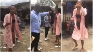 Pastor publicly embarrasses young lady for wearing a seductive dress 