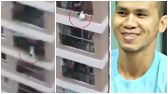 Delivery guy saves the life of a Toddler who fell from 12th Storey Balcony