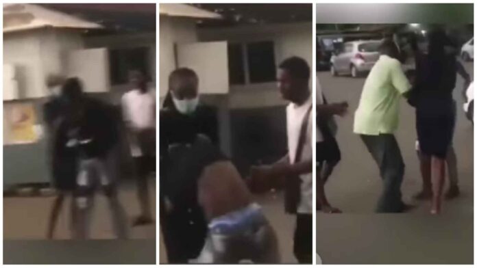 Lady attacks playboy on Campus for running away after impregnating her