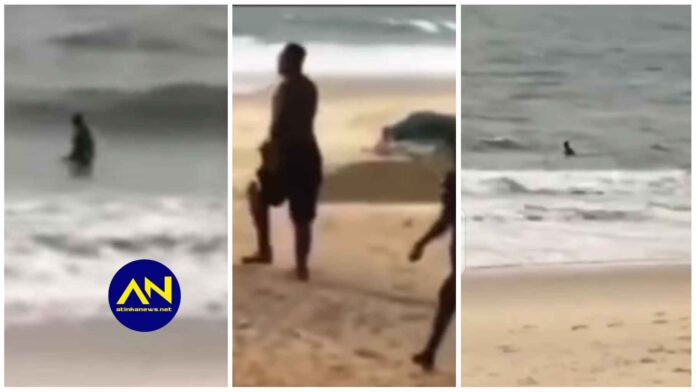 thief ran into the ocean to escape getting arrested police