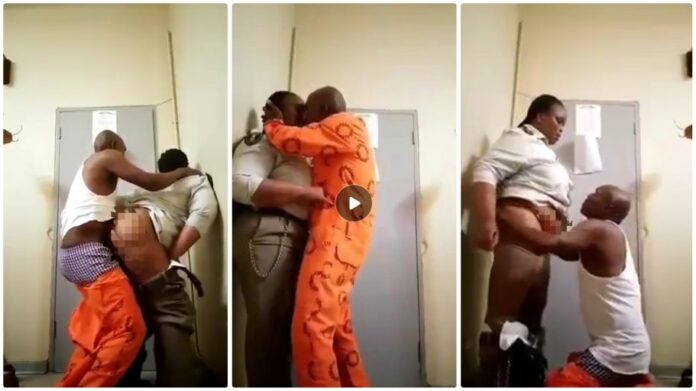 prison warder and inmate video