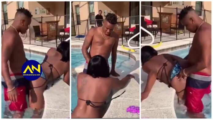 Couple caught doing the unthinkable in public swimming pool