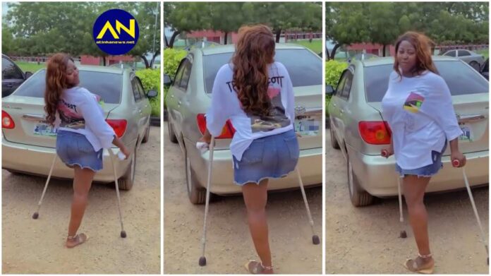 physically-challenged lady dancing to chike running to you song