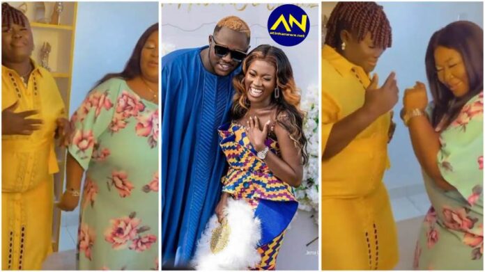 Fella mother-in-law mum challenges Medikal's mum in dance battle on Mothers Day