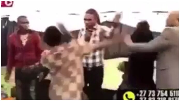 A pastor is fast going viral on social media following his style of deliverance on his church members.