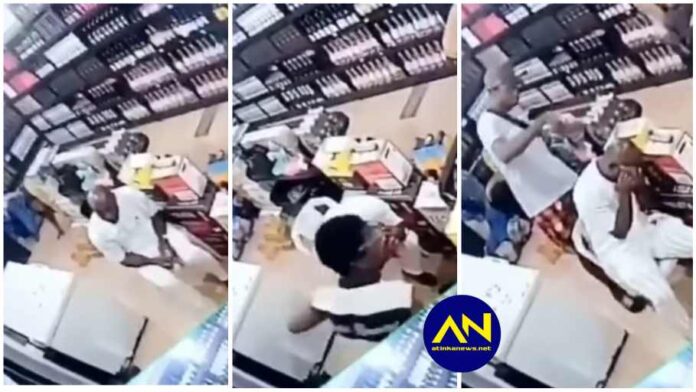 CCTV captures armed robbery operation in a wine shop