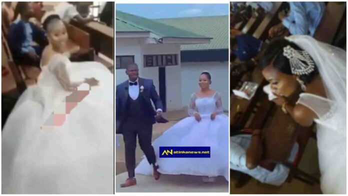 University students storms exams hall with her wedding dress