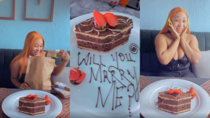 Lady receives ₦2.5 million after saying yes to her man’s proposal