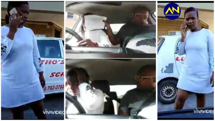 Driving school instructor caught on camera beating up female learner