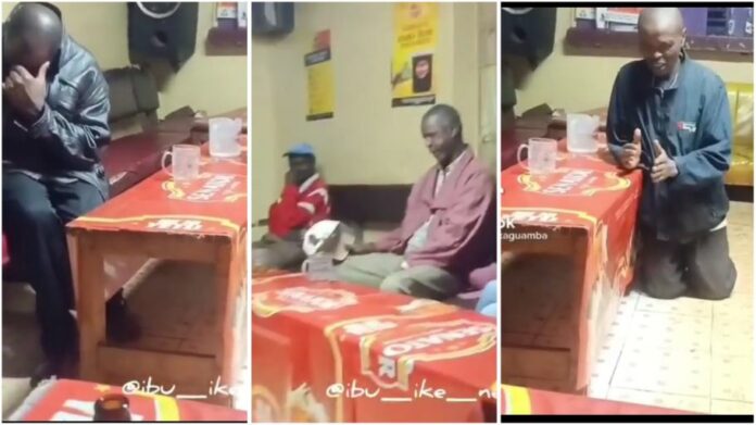 Group of drunkards causes stir as they burst into prayers in a bar