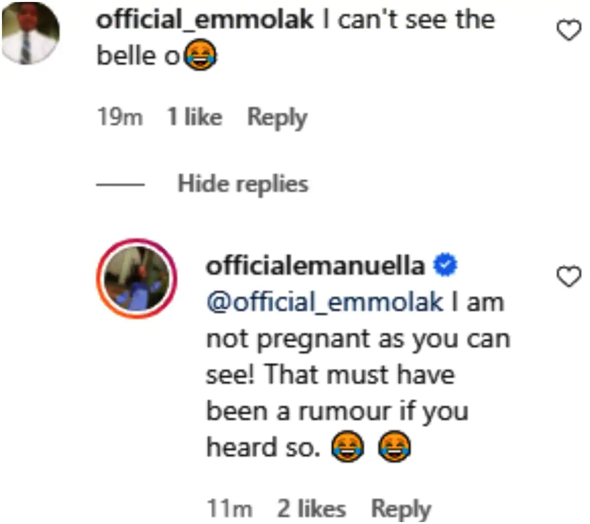 Emmanuella pregnant 