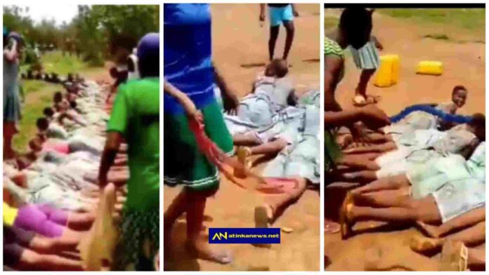 female SHS students being punished severely by their seniors