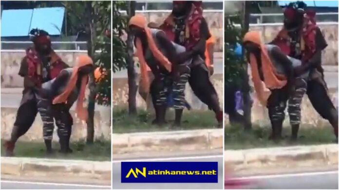 Raunchy couple filmed on camera ‘having sx’ near main road in Accra