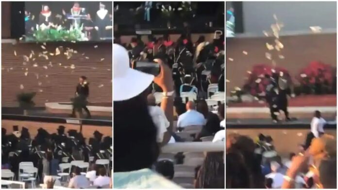 Young man sprays GHC30k during his graduation ceremony in US