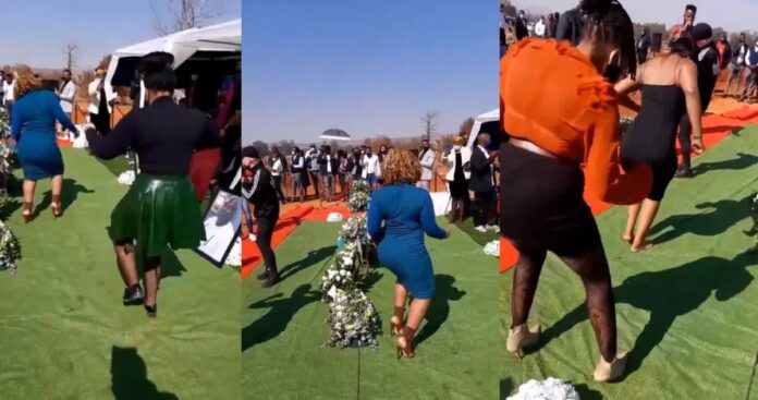 Funeral turns twerking competition as bootylicious women shake their behinds