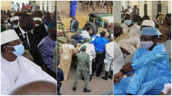 Moment Mali President was attacked with a knife during Eid prayers