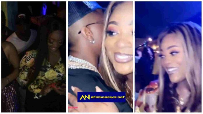 Jackie Appiah and Wizkid was caught having fun at a club