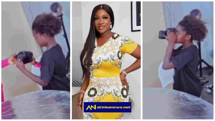 Mercy Johnson ’s daughter, Purity, shows off her photography skills during mum’s photoshoot