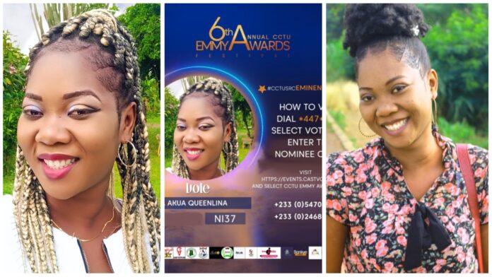 Nana Akua Queenlina, blogger at AtinkaNews.net , has been nominated for 6th Annual Emmy award as best Student Blogger