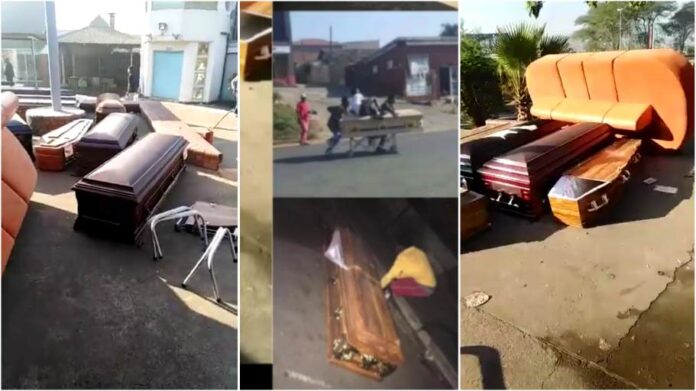looters ransack mortuary