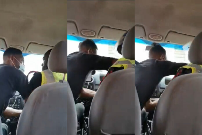 Uber driver fights Police Officer for seizing his car key