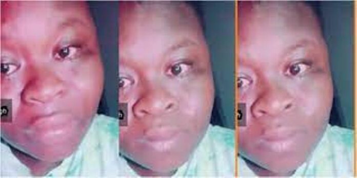 Lady cries uncontrollably after her boyfriend Kwame dumped her