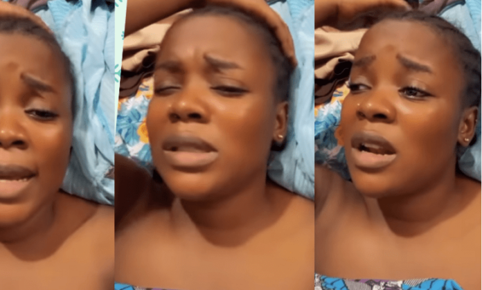 Lady cries out after having a bedro0m bout with a sugar daddy