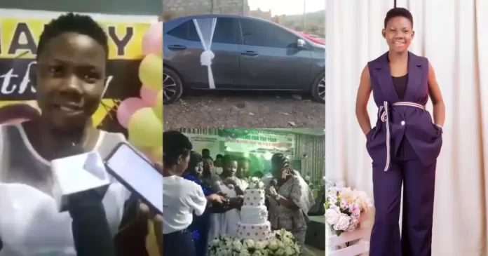 Odehyieba Priscilla gifted a Toyota Corolla SE 2017 on her birthday [Video]
