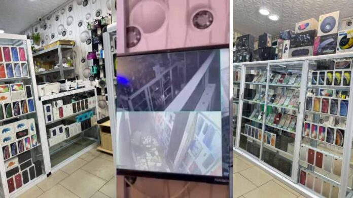 Big iPhone shop in Ghana completely emptied by robbers; CCTV footage surfaces