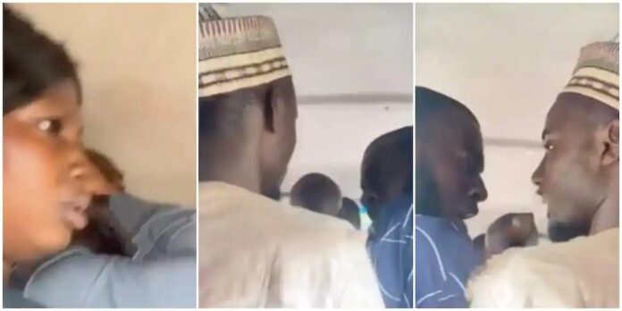 Drama in ‘trotro’ as lady challenges man who told preacher to shut up