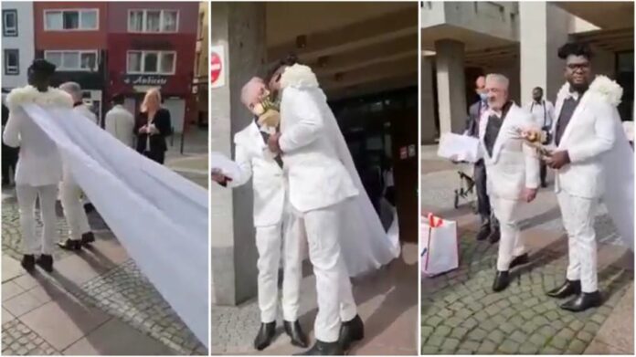 Ghanaian gay man marries the love of lis life in Germany