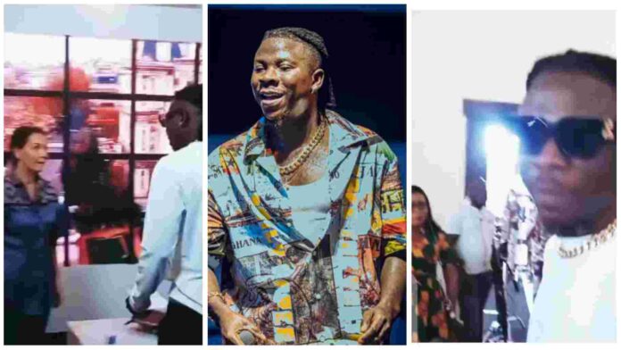 Stonebwoy left an entire crew confused with his French-speaking skills [Watch]