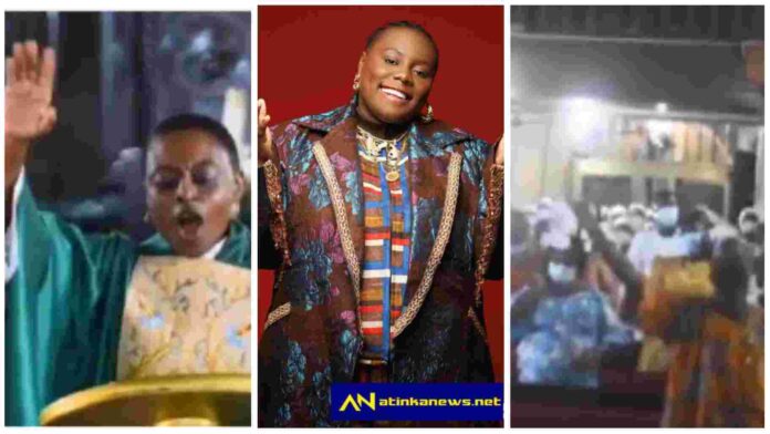 Ghanaian clergy woman makes her church members sing Teni’s song during service [Watch]
