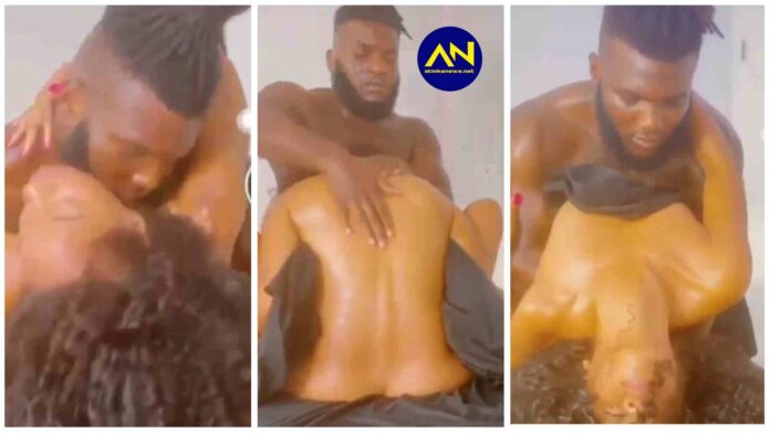 Gym Instructor goes "raw" body massage with a hot lady in a gym