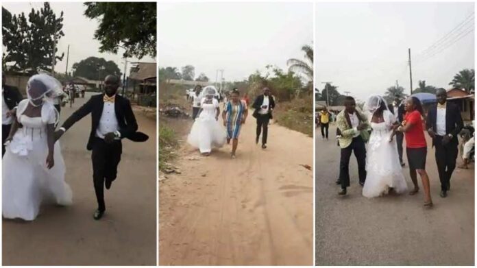Bride runs away from wedding venue