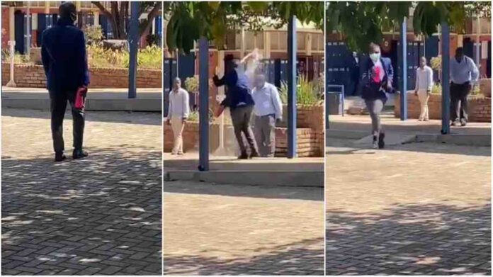 SA student splashing water at teacher sparks outrage on social media