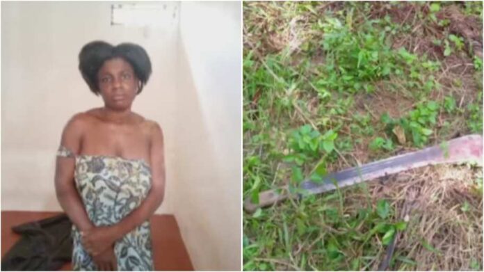 woman beheaded husband after attacking him with machete