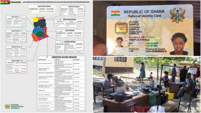 Ghana card registration center 2021